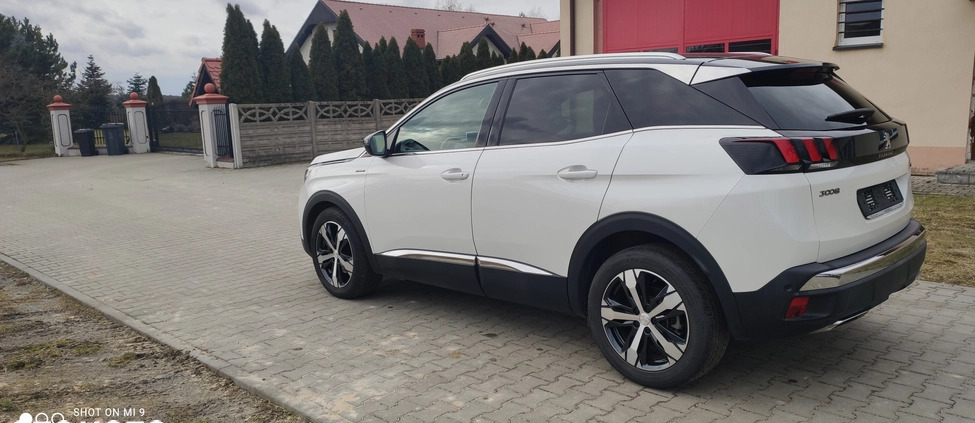 Peugeot 3008 cena 83900 przebieg: 54000, rok produkcji 2019 z Września małe 172